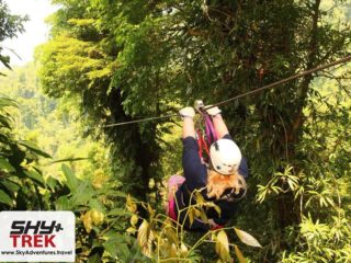 Testing out the Arenal SkyTrek Zip Lines